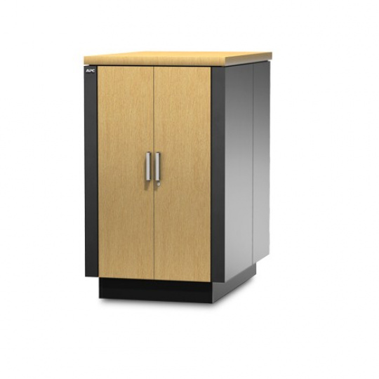APC NetShelter CX 24U 750 mm široká x 1130 mm hlboká skriňa Dub/šedá farba