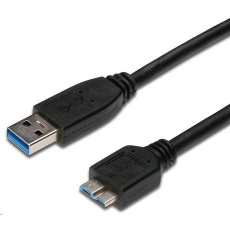 Kábel USB PREMIUMCORD 3.0 A - Micro B 2m, prepojenie (M/M)