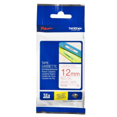 BROTHER TZE232 - 12 mm široká kazeta TZ, laminovaná TZE-232, biele/červené písmo BROTHER TZE232 - 12 mm široká kazeta TZ, laminovaná TZE-232, biele/červené písmo
