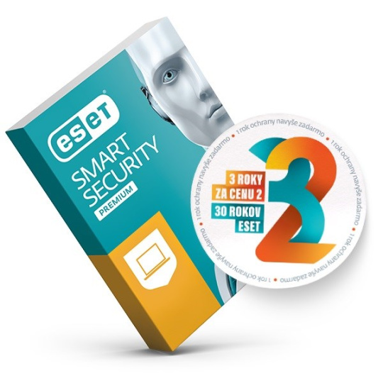 ESET Smart Security Premium: Krabicová licencia pre 4 PC na 2 rok (Akcia na 3 roky)