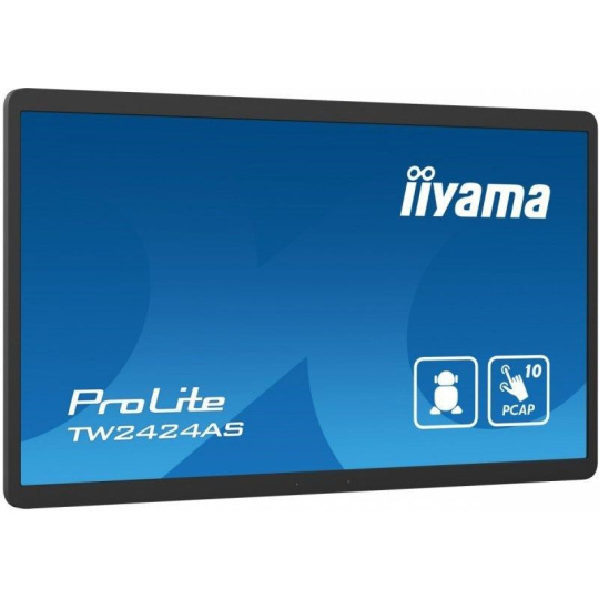 iiyama ProLite TW2424AS-B1, Projected Capacitive, 10 TP, Full HD, USB, USB-C, Ethernet, Android, black