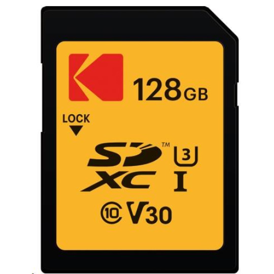 Kodak paměťová SD karta 128GB UHS-I U3 V30 Ultra Kodak paměťová SD karta 128GB UHS-I U3 V30 Ultra