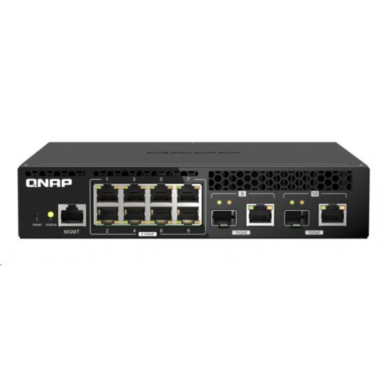 QNAP QSW-M2108R-2C (8x2,5GbE,2x10GbE RJ45/SFP+)