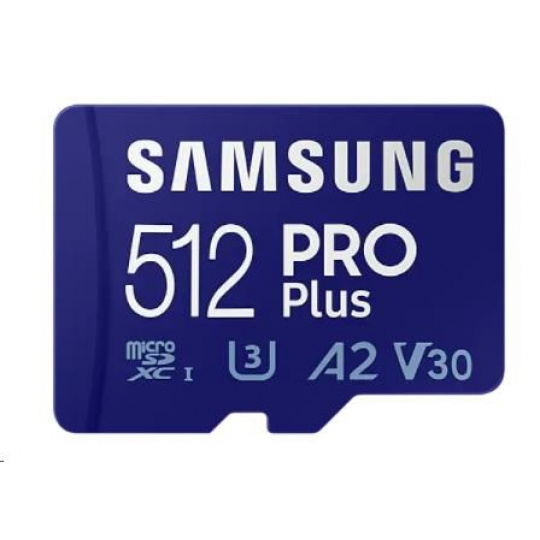 Karta Samsung micro SDXC 512GB PRO Plus + SD adaptér