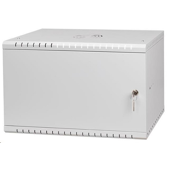 LEXI-Net 19" nástěnný rozvaděč Basic 6U 520x350, plechové dveře, bez zad, rozložený, šedý LEXI-Net 19" nástěnný rozvaděč Basic 6U 520x350, plechové dveře, bez zad, rozložený, šedý