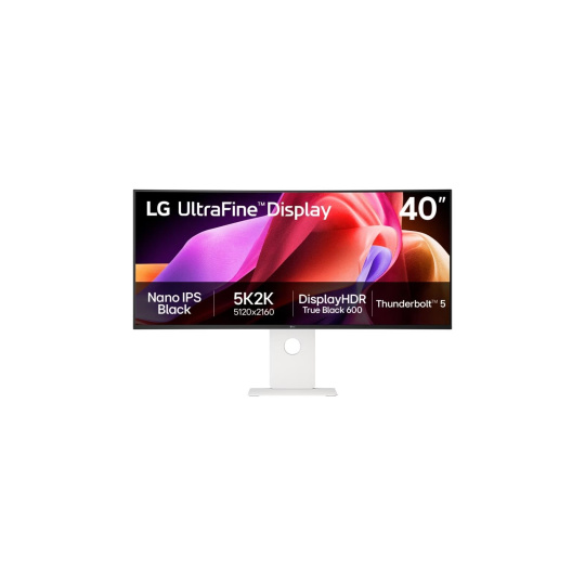 LG MT IPS LED 40" 40U990A-W - NanoIPS, 5120x2160, 21:9, HDMI, DP, USB-C, thunderbolt, zakřivený, nast. výška, repro LG MT IPS LED 40" 40U990A-W - NanoIPS, 5120x2160, 21:9, HDMI, DP, USB-C, thunderbolt, zakřivený, nast. výška, repro