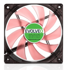 EVOLVEO 12L1RD ventilátor 120mm, 4 LED červené, 3pin