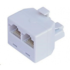 Rozdvojka RJ45, 1x8p8c/2x8p8c - telefonní Rozdvojka RJ45, 1x8p8c/2x8p8c - telefonní