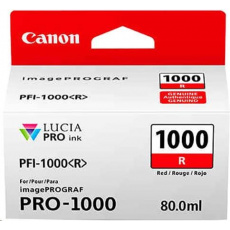 Canon BJ CARTRIDGE PFI-1000 R (červená atramentová nádržka) Canon BJ CARTRIDGE PFI-1000 R (červená atramentová nádržka)