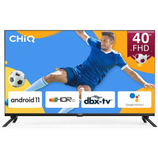 CHiQ L40G7L TV 40", FHD, smart, Android 11, dbx-tv, Dolby Audio, Frameless CHiQ L40G7L TV 40", FHD, smart, Android 11, dbx-tv, Dolby Audio, Frameless