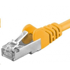 PREMIUMCORD Patch kábel CAT6a S-FTP, RJ45-RJ45, AWG 26/7 1m žltý PREMIUMCORD Patch kábel CAT6a S-FTP, RJ45-RJ45, AWG 26/7 1m žltý