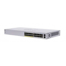 Cisco switch CBS110-24PP (24xGbE, 2xGbE/SFP combo, 12xPoE+, 100W, fanless) - REFRESH