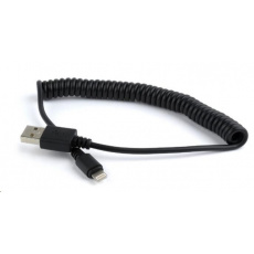 GEMBIRD kábel CABLEXPERT USB A samec/svetelný samec, 1,5 m, čierny, krútený