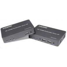 PREMIUMCORD HDMI extender s USB na 150 m cez IP, bez oneskorenia PREMIUMCORD HDMI extender s USB na 150 m cez IP, bez oneskorenia