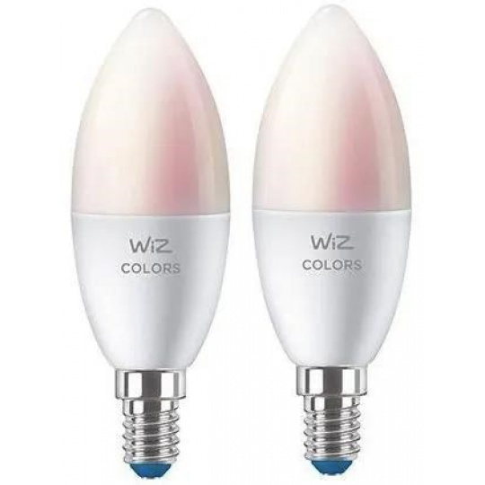 WIZ LED Žárovka SMART WiFi E14 WiZ40 TR F WiZ Barevná a Bílá 2200K - 6500K 5W (WZE20443581)