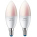 WIZ LED Žárovka SMART WiFi E14 WiZ40 TR F WiZ Barevná a Bílá 2200K - 6500K 5W (WZE20443581)