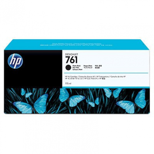 Čierna matná atramentová kazeta HP 761 DJ, 775 ml, CM997A