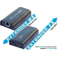 PREMIUMCORD HDMI extender do 120 m cez LAN, cez IP PREMIUMCORD HDMI extender do 120 m cez LAN, cez IP