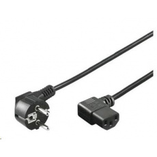 PREMIUMCORD Napájací kábel 230V 3m uhlový 90° PREMIUMCORD Napájací kábel 230V 3m uhlový 90°
