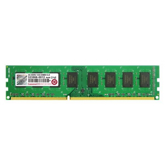 TRANSCEND JetRam™ DDR3 2GB 1333MHz DIMM, 128Mx8 CL9