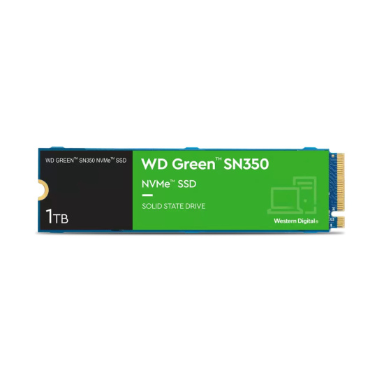 WD GREEN NVMe SSD 1TB PCIe SN350, Geb3 8GB/s, (R:3200/W:2500 MB/s)