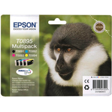 Atrament EPSON čierny + pruh Stylus "Monkey" S20/SX100/SX200/SX400 (T0895) multipack Atrament EPSON čierny + pruh Stylus "Monkey" S20/SX100/SX200/SX400 (T0895) multipack