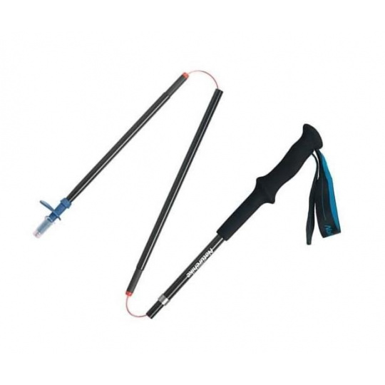 Naturehike carbonová skládací treková hůlka ST08 163g - modrá 120 cm
