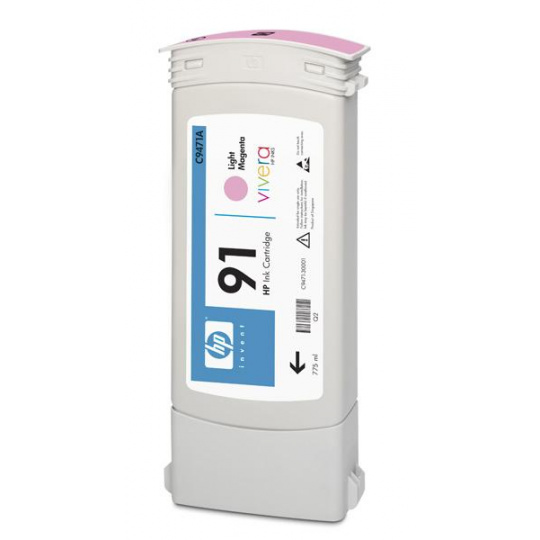 Atramentová kazeta HP 91 Light Magenta DJ, 775 ml, C9471A