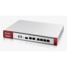 Firewall Zyxel USGFLEX200 s ročným balíkom UTM, 2x gigabitová WAN, 4x gigabitová LAN/DMZ, 1x SFP, 2x USB