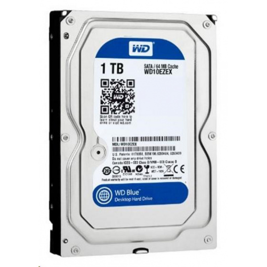 WD BLUE WD10EZEX 1TB SATA/600 64MB cache 7200 otáčok za minútu, CMR