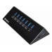 Sandberg USB 3.0 HUB, porty 6+1, čierny