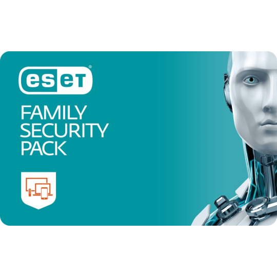 ESET Family Security Pack pre  4 zariadenia, predĺženie licencie na 2 roky