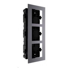 HIKVISION DS-KD-ACF3, rámeček pro modulární interkom, pro 3 moduly, zápustná montáž HIKVISION DS-KD-ACF3, rámeček pro modulární interkom, pro 3 moduly, zápustná montáž