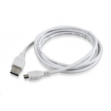 GEMBIRD Kábel CABLEXPERT USB A samec/Micro B samec 2.0, 1,8 m, biela, vysoká kvalita GEMBIRD Kábel CABLEXPERT USB A samec/Micro B samec 2.0, 1,8 m, biela, vysoká kvalita