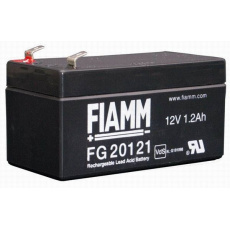 Batéria - Fiamm FG20121 (12V/1,2Ah - Faston 187 - 48mm), životnosť 5 rokov Batéria - Fiamm FG20121 (12V/1,2Ah - Faston 187 - 48mm), životnosť 5 rokov