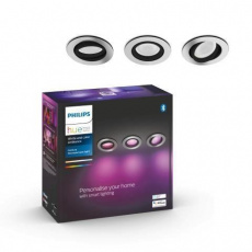 PHILIPS Hue Centura černé, 5,7W, 350lm, 2000-6500K, RGB, IP20, stmívatelné 3ks