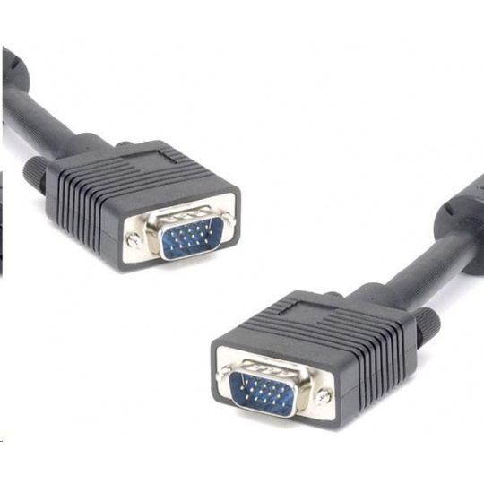 Kábel PREMIUMCORD VGA 10 m (SVGA, HD15M/M, dvojité tienenie, feritové jadrá)