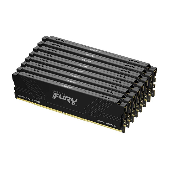 KINGSTON DIMM DDR5 128GB (Kit of 8) 7600MT/s CL40 FURY Renegade Pro Black
