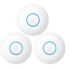 UBNT UniFi AP nanoHD, 3-PACK, bez PoE! [Inside AP, 2.4+5GHz (300Mbps+1733Mbps), MU-MIMO, 802.11a/b/g/n]