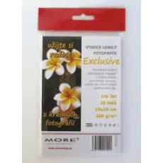 ARMOR MORE Exkluzívny fotopapier 260g, 10x15 / lesklý, 20 listov, fotografie 10x15cm ARMOR MORE Exkluzívny fotopapier 260g, 10x15 / lesklý, 20 listov, fotografie 10x15cm