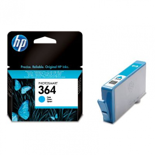 Atramentový košík HP 364 Cyan, 3 ml, CB318EE (300 strán)