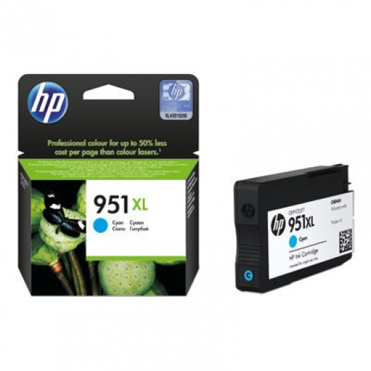 Kazeta s azurovým atramentom HP 951XL, 24 ml, CN046AE (1 500 strán)