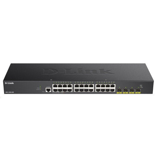 D-Link DGS-1250-28X 28-portový gigabitový inteligentný prepínač, 24x GbE, 4x SFP+