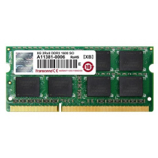 SODIMM DDR3 8GB 1600MHz TRANSCEND JetRam™, 512Mx8 CL11, maloobchodný predaj SODIMM DDR3 8GB 1600MHz TRANSCEND JetRam™, 512Mx8 CL11, maloobchodný predaj
