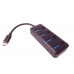 PREMIUMCORD 5G SuperSpeed USB Hub typ C na 4x USB 3.1 A Gen1, prepínače portov